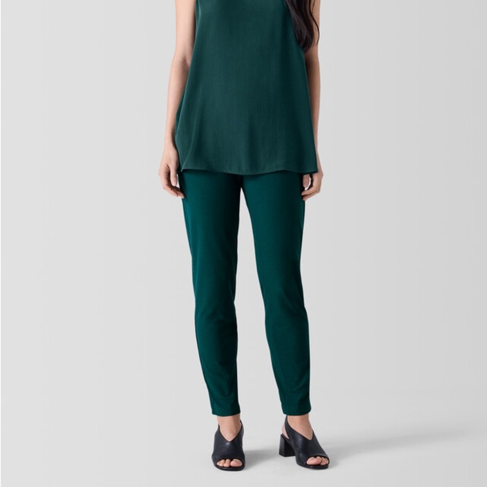 Eileen Fisher Stretch Crepe Slim Pant